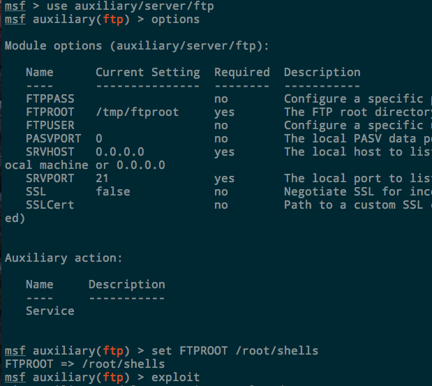 Metasploit FTP Server