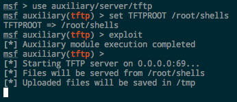 Metasploit TFTP Server