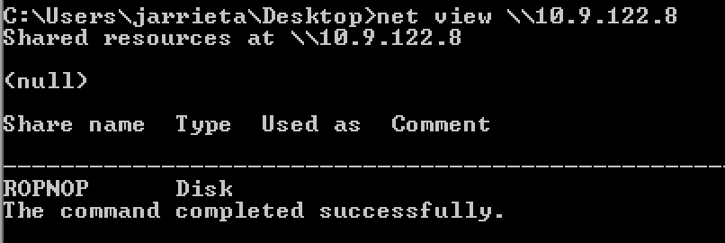 net view from Windows