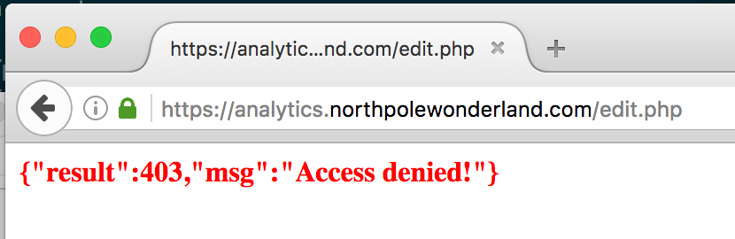Analytics - edit access denied